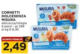 Alì Supermercati Cornetti dolcesenza MISURA offerta