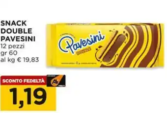 Alì Supermercati Snack double PAVESINI offerta