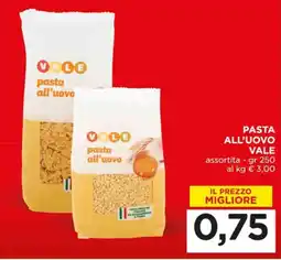 Alì Supermercati Pasta all'uovo VALE offerta