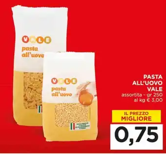 Alì Supermercati Pasta all'uovo VALE offerta