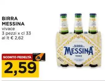 Alì Supermercati Birra MESSINA vivace offerta