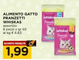 Alì Supermercati Alimento gatto pranzetti WHISKAS offerta