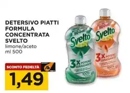 Alì Supermercati Detersivo piatti formula concentrata SVELTO offerta