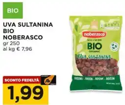 Alì Supermercati Uva sultanina bio NOBERASCO offerta