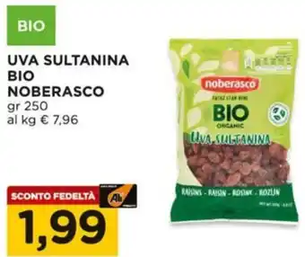 Alì Supermercati Uva sultanina bio NOBERASCO offerta