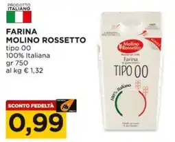 Alì Supermercati Farina MOLINO ROSSETTO offerta