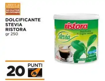 Alì Supermercati Dolcificante stevia RISTORA offerta