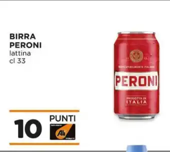 Alì Supermercati Birra PERONI lattina offerta