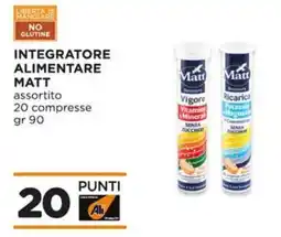 Alì Supermercati Integratore alimentare MATT offerta