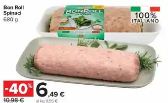 Carrefour Express Bon Roll Spinaci offerta