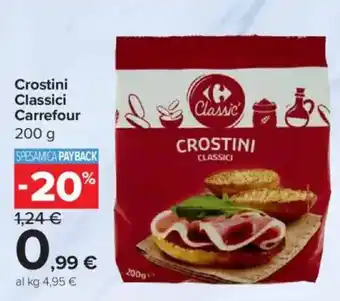 Carrefour Express Crostini Classici Carrefour offerta