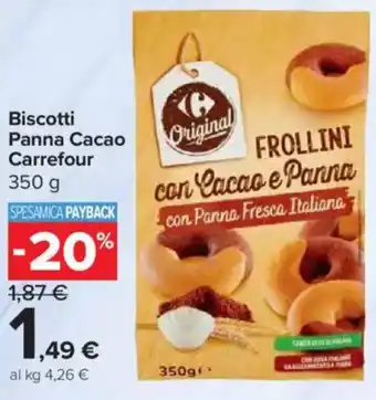 Carrefour Express Biscotti Panna Cacao Carrefour offerta