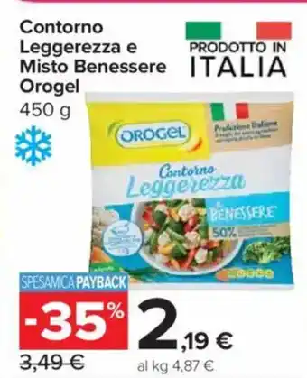 Carrefour Express Contorno Leggerezza e Misto Benessere OROGEL offerta