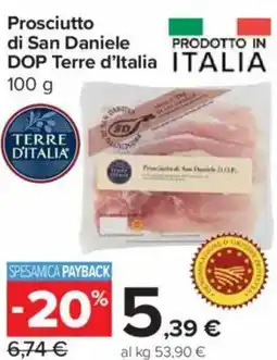 Carrefour Express Prosciutto di San Daniele DOP Terre d'Italia offerta