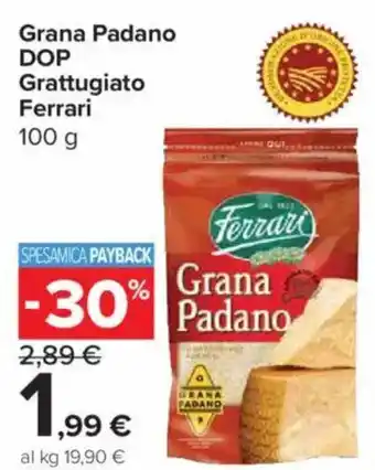 Carrefour Express Grana Padano DOP Grattugiato Ferrari offerta