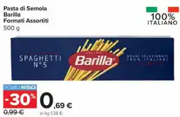 Carrefour Express Pasta di Semola Barilla Formati Assortiti offerta