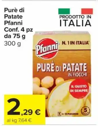 Carrefour Express Purè di Patate Pfanni offerta