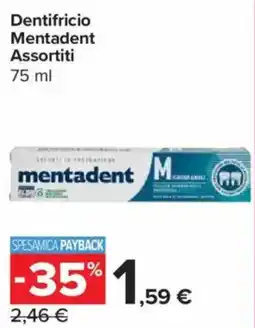 Carrefour Express Dentifricio Mentadent Assortiti offerta