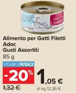 Carrefour Express Alimento per Gatti Filetti Adoc Gusti Assortiti offerta