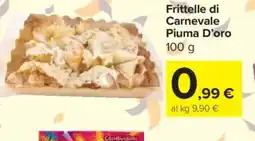 Carrefour Express Frittelle di Carnevale Piuma D'oro offerta