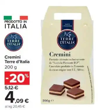 Carrefour Express Cremini Terre d'Italia offerta