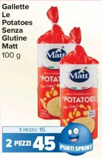 Carrefour Express Gallette Le Potatoes Senza Glutine Matt offerta