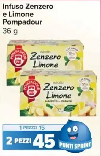 Carrefour Express Infuso Zenzero e Limone Pompadour offerta