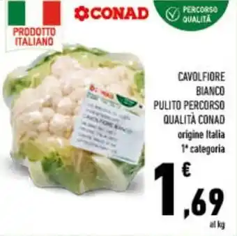 Conad City Cavolfiore bianco pulito percorso qualità CONAD offerta