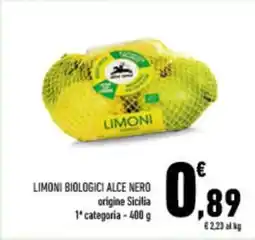 Conad City Limoni biologici alce nero offerta