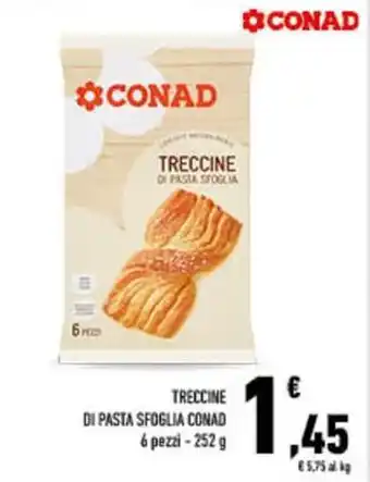 Conad City Treccine di pasta sfoglia CONAD offerta