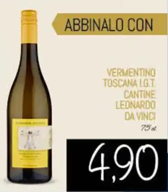 Conad City Vermentino toscana l.g.t. cantine leonardo da vinci offerta