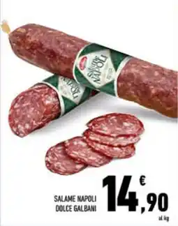 Conad City Salame napoli dolce GALBANI offerta