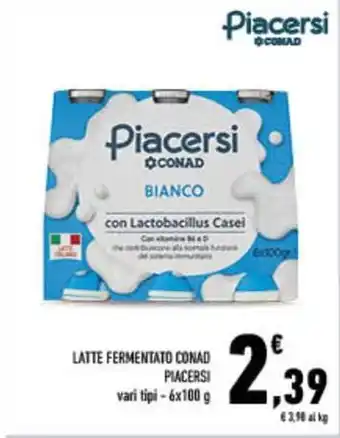 Conad City Latte fermentato CONAD piacersi offerta