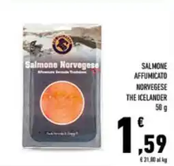 Conad City Salmone affumicato norvegese THE ICELANDER offerta