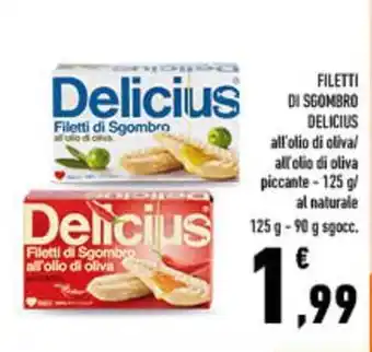 Conad City Filetti di sgombro DELICIUS offerta