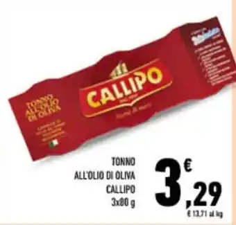 Conad City Tonno all'olio di oliva CALLIPO offerta