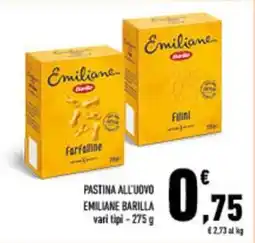 Conad City Pastina all'uovo emiliane BARILLA offerta