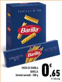 Conad City Pasta di semola BARILLA offerta