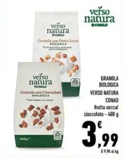 Conad City Granola biologica verso natura CONAD frutta secca/ cioccolato offerta