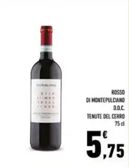 Conad City Rosso di montepulciano d.o.c. TENUTE DEL CERRO offerta