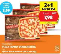 ALDI Cucina nobile pizza family margherita offerta