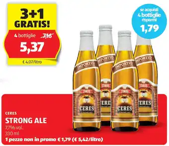 ALDI Ceres strong ale offerta