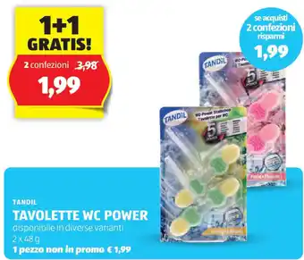 ALDI Tandil tavolette wc power offerta