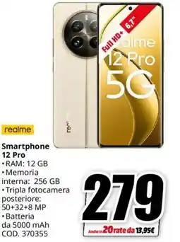 MediaWorld realme Smartphone 12 Pro offerta