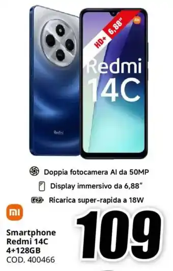 MediaWorld Smartphone Redmi 14C 4+128GB offerta