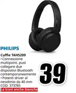 MediaWorld PHILIPS Cuffie TAH5209 offerta