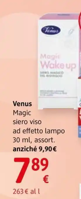 dm drogerie markt Venus Magic siero viso ad effetto lampo offerta