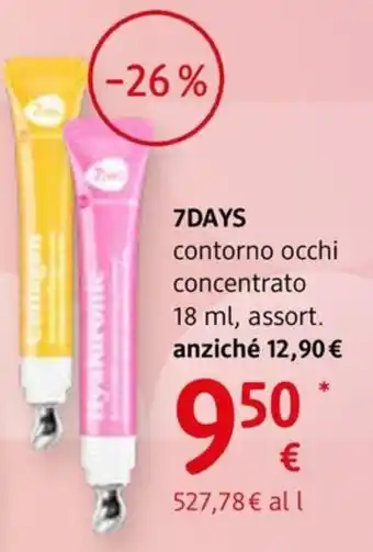 dm drogerie markt 7DAYS contorno occhi concentrato offerta