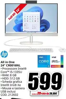 MediaWorld hp All in One 24" CR0016NL offerta