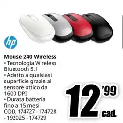 MediaWorld hp Mouse 240 Wireless offerta